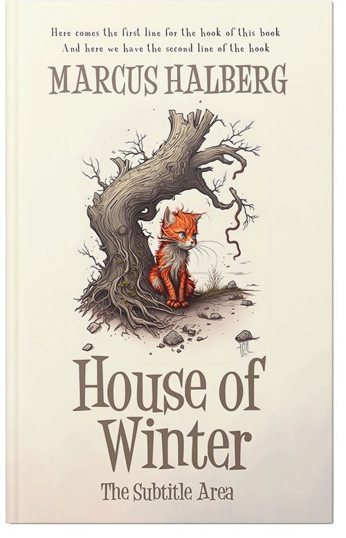 Front view of Premade Children's Book Cover - Quarter Spanish White