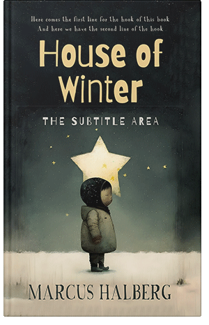 Premade Book Cover Grain Brown