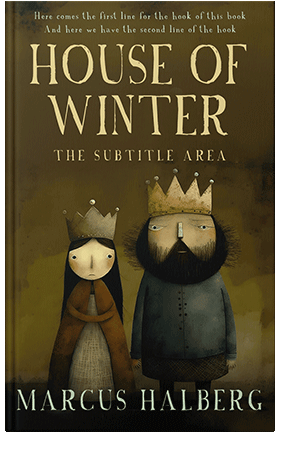 Pre Made Book Cover Bronze