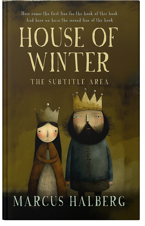 Front view of Premade Children's Book Cover - Bronze