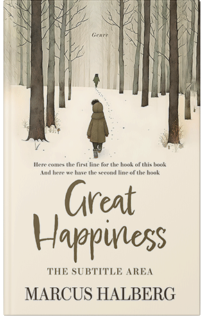 Premade Book Cover Beige