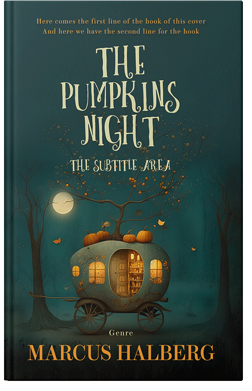 Front view of Premade Surreal Book Cover - Gable Green