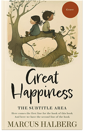 Pre Made Book Cover Lisbon Brown