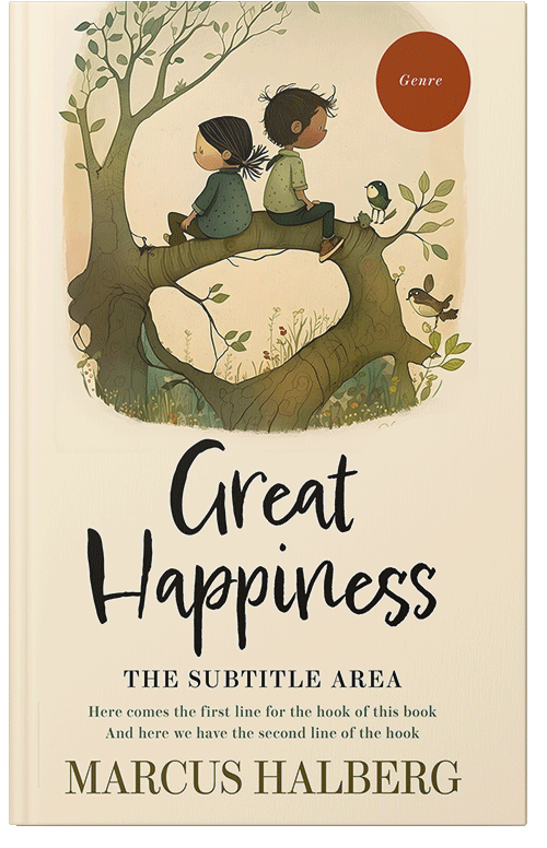 Front view of Premade Fantasy Book Cover - Lisbon Brown