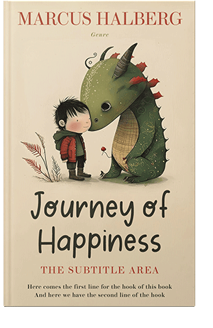 Pre Made Book Cover Almond