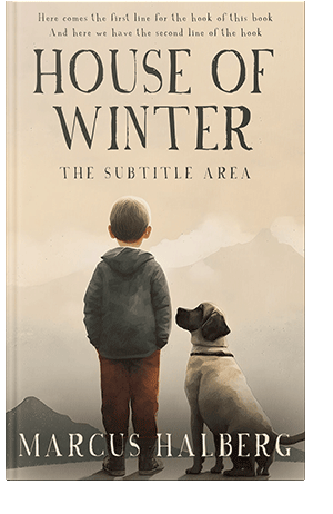 Pre Made Book Cover Almond