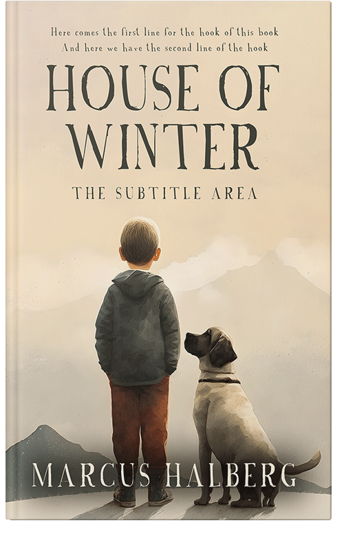 Front view of Premade Fantasy Book Cover - Almond