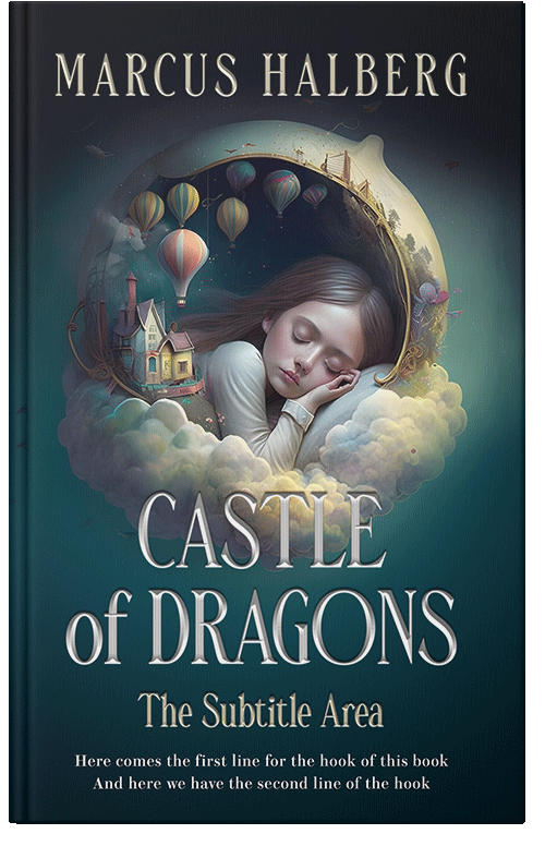 Front view of Premade Surreal Book Cover - Big Stone