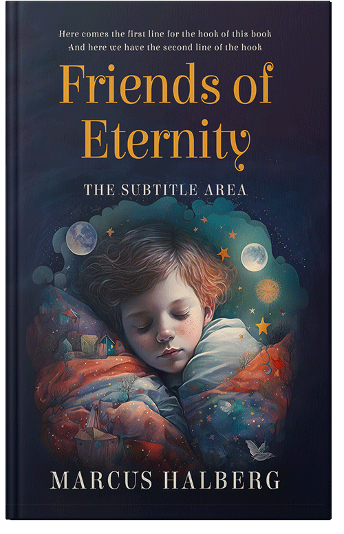 Front view of Premade Children's Book Cover - Mirage