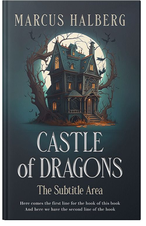 Front view of Premade Horror Book Cover - Outer Space