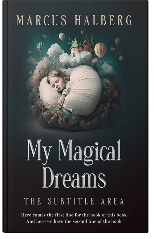 Front view of Premade Surreal Book Cover - Woodsmoke