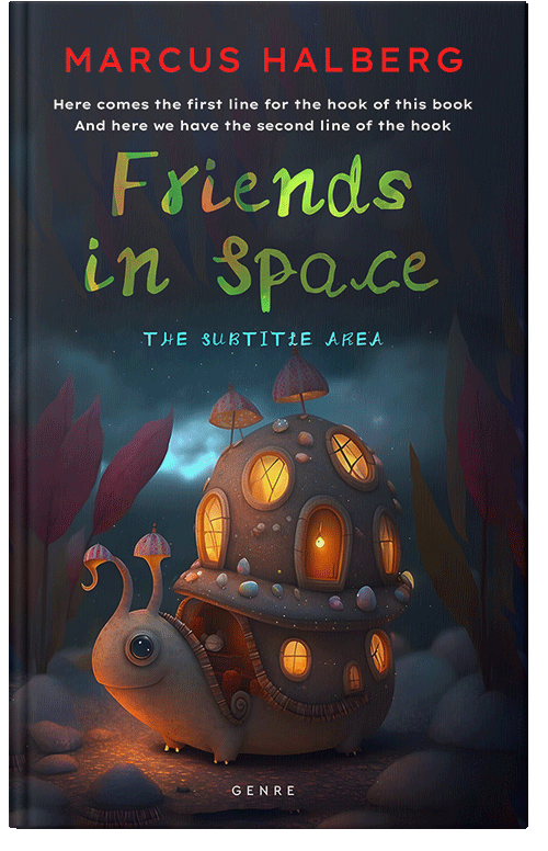 Front view of Premade Fantasy Book Cover - Charade