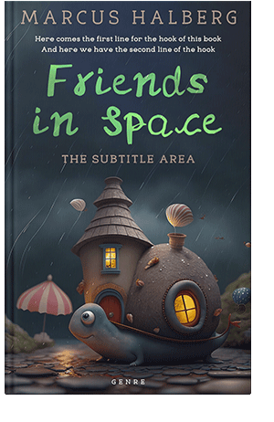 Pre Made Book Cover Ebony Clay