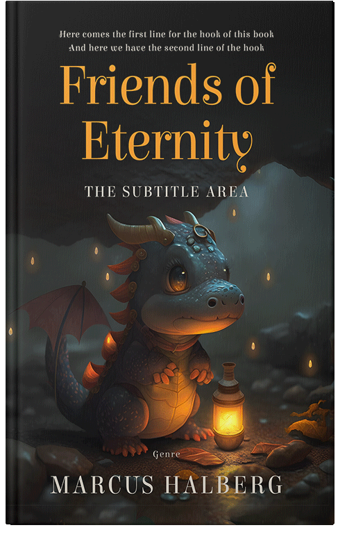 Front view of Premade Fantasy Book Cover - Dune