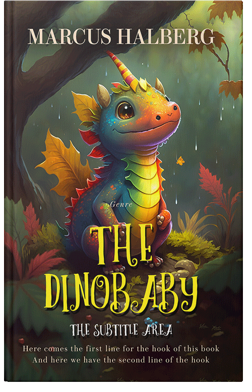 Front view of Premade Fantasy Book Cover - Armadillo