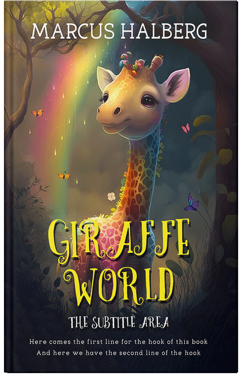 Front view of Premade Nature Book Cover - Shark