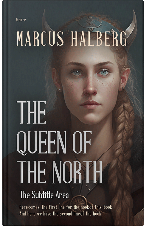 Front view of Premade Historical Book Cover - Cocoa Brown