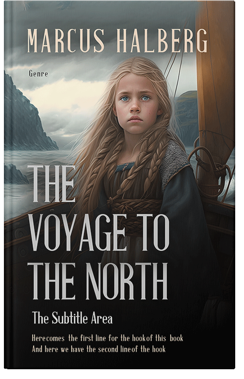 Front view of Premade Historical Book Cover - Swirl