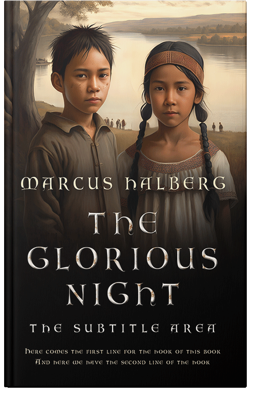 Front view of Premade Historical Book Cover - Tan