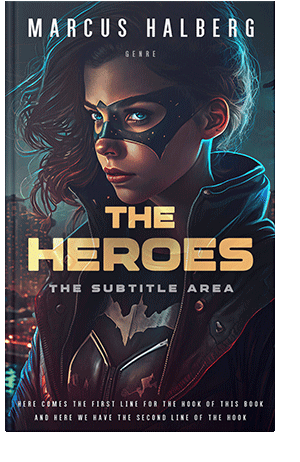 Pre Made Book Cover Steel Gray