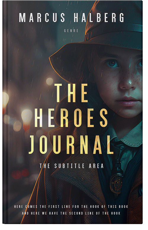 Front view of Premade Fantasy Book Cover - Shark