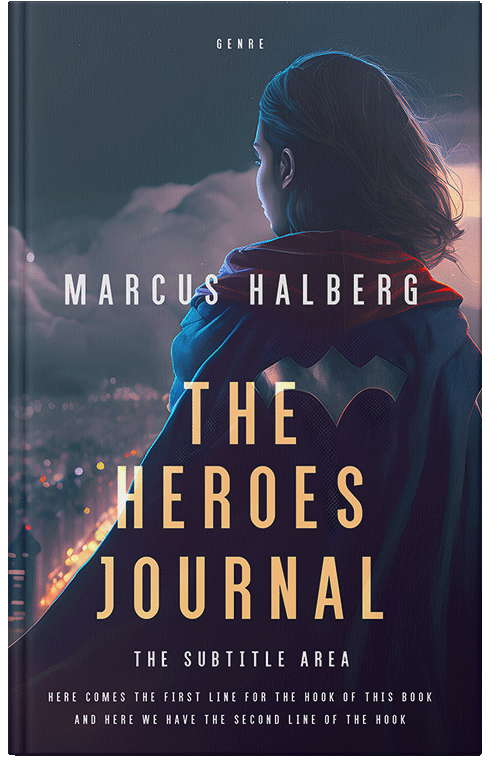 Front view of Premade Action & Adventure Book Cover - Ebony Clay