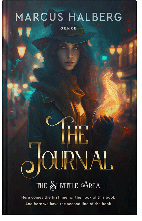 Front view of Premade Fantasy Book Cover - Shark