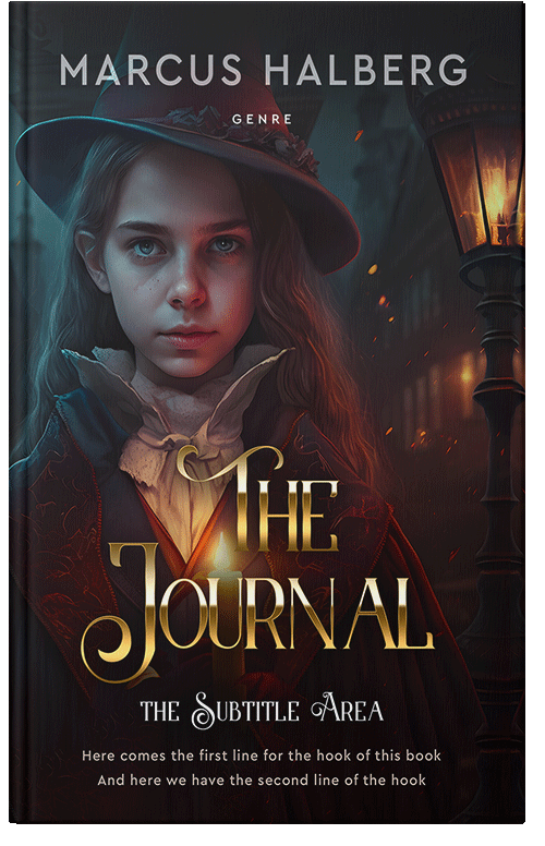 Front view of Premade Children's Book Cover - Gondola