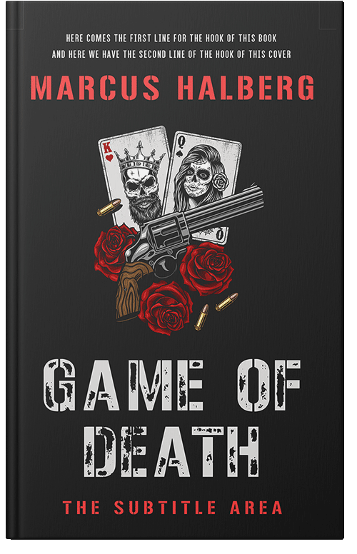 Front view of Premade Action & Adventure Book Cover - Cod Gray