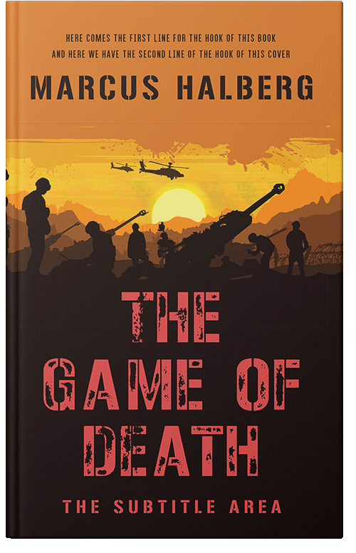 Front view of Premade Action & Adventure Book Cover - Ochre