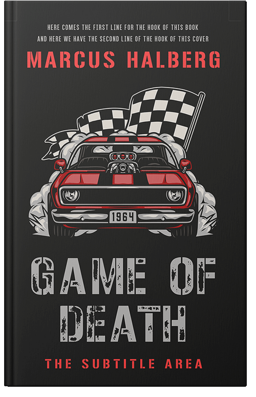 Front view of Premade Action & Adventure Book Cover - Eunry