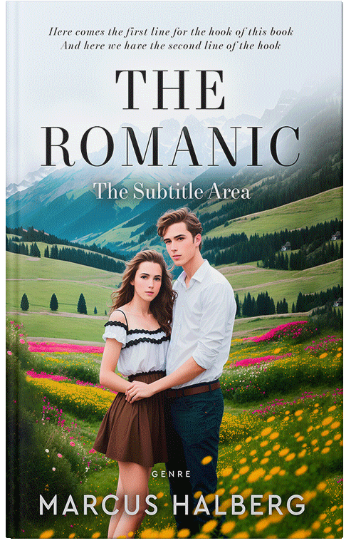 Front view of Premade Romance Book Cover - Celtic