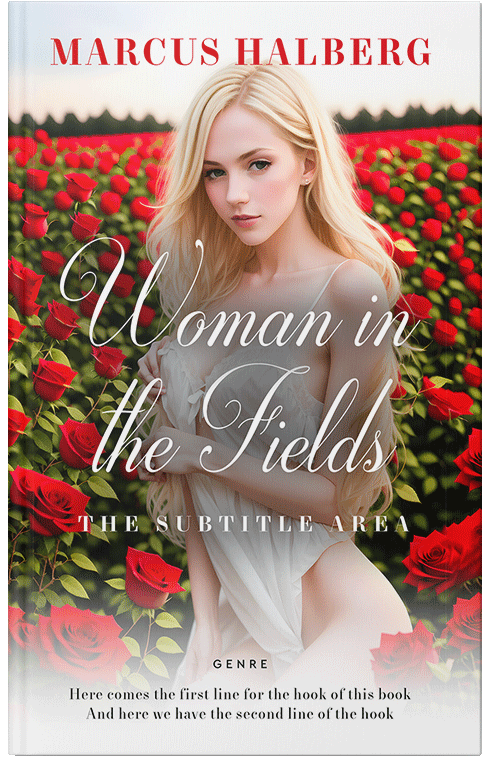 Front view of Premade Erotica Book Cover - Soft Amber