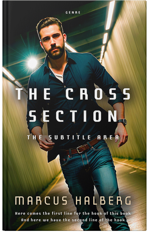 Front view of Premade Mystery & Thriller & Suspense Book Cover - Log Cabin