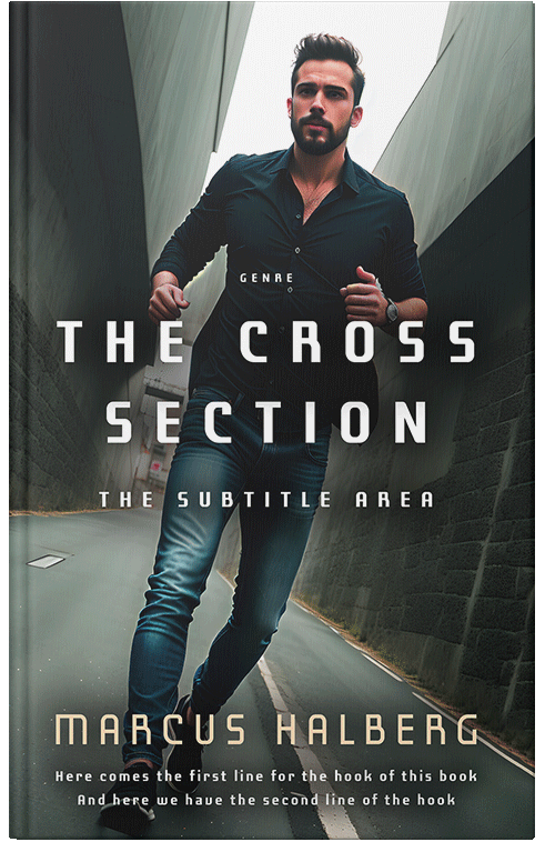 Front view of Premade Mystery & Thriller & Suspense Book Cover - Outer Space