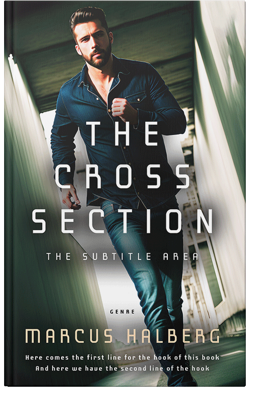 Front view of Premade Mystery & Thriller & Suspense Book Cover - Swirl