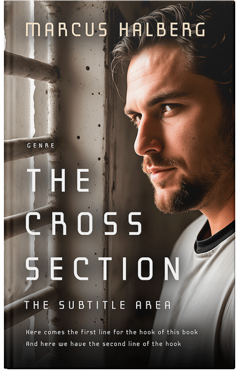 Front view of Premade Mystery & Thriller & Suspense Book Cover - English Walnut