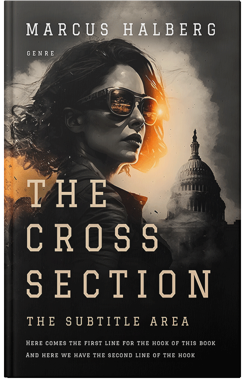 Front view of Premade Mystery & Thriller & Suspense Book Cover - Zeus