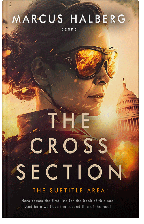 Front view of Premade Mystery & Thriller & Suspense Book Cover - Coffee Bean