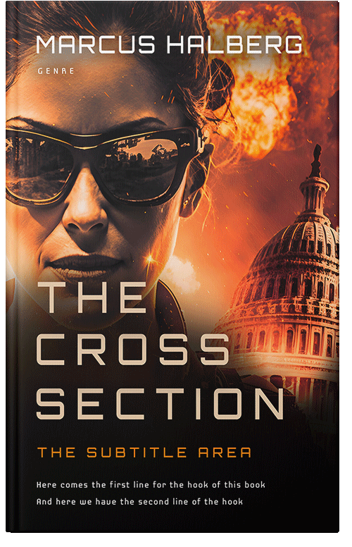 Front view of Premade Mystery & Thriller & Suspense Book Cover - Eclipse