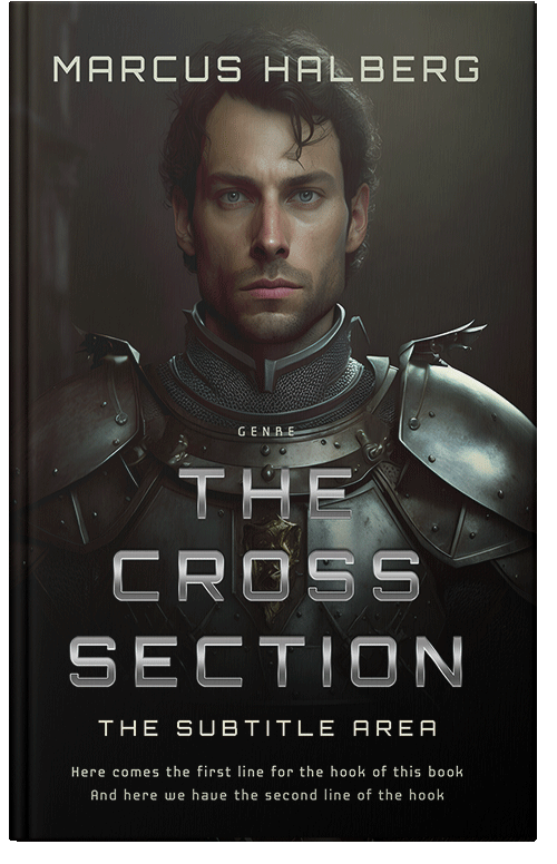 Front view of Premade Action & Adventure Book Cover - Zeus