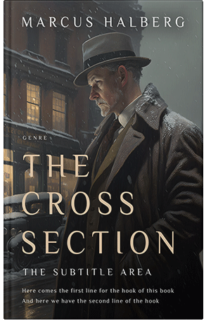 Premade Book Cover Cod Gray