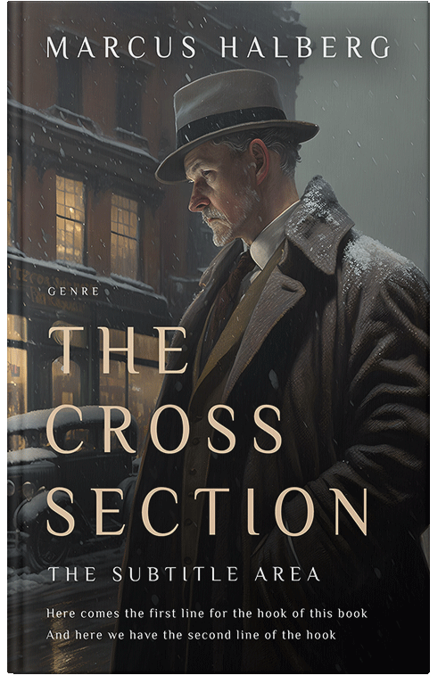 Front view of Premade Historical Book Cover - Cod Gray