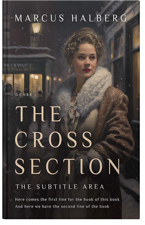 Front view of Premade Romance Book Cover - Dune