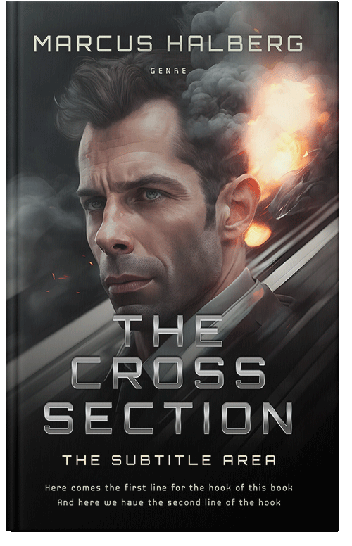 Front view of Premade Mystery & Thriller & Suspense Book Cover - Cod Gray