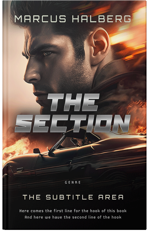 Front view of Premade Mystery & Thriller & Suspense Book Cover - Tan