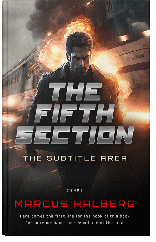 Front view of Premade Mystery & Thriller & Suspense Book Cover - Tan