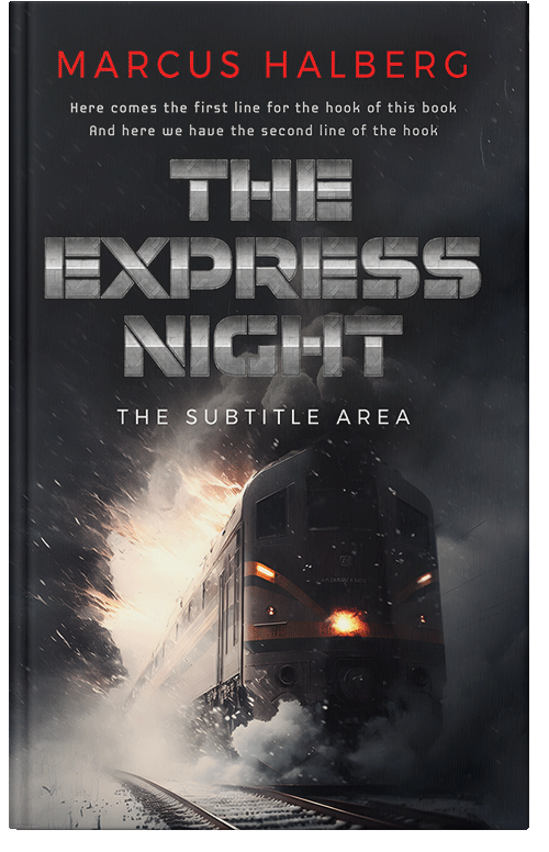 Front view of Premade Mystery & Thriller & Suspense Book Cover - Soft Amber