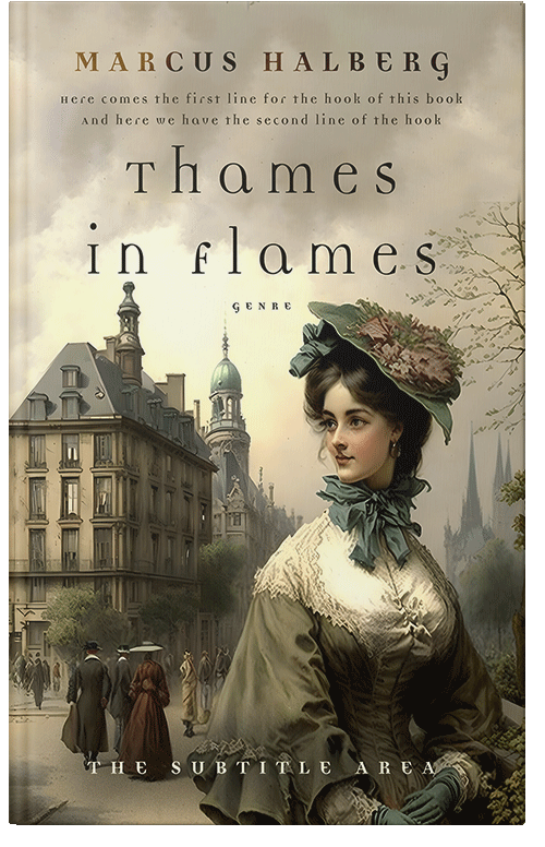 Front view of Premade Historical Book Cover - Chino