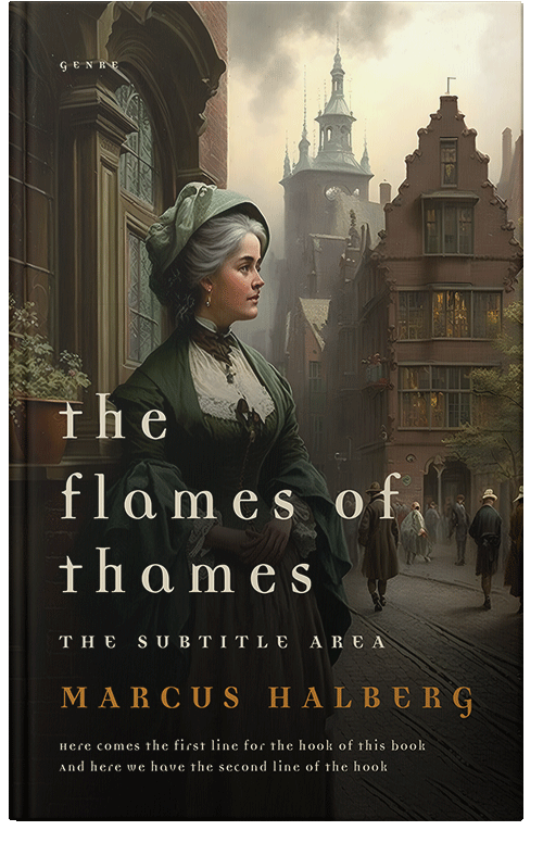 Front view of Premade Historical Book Cover - Zeus